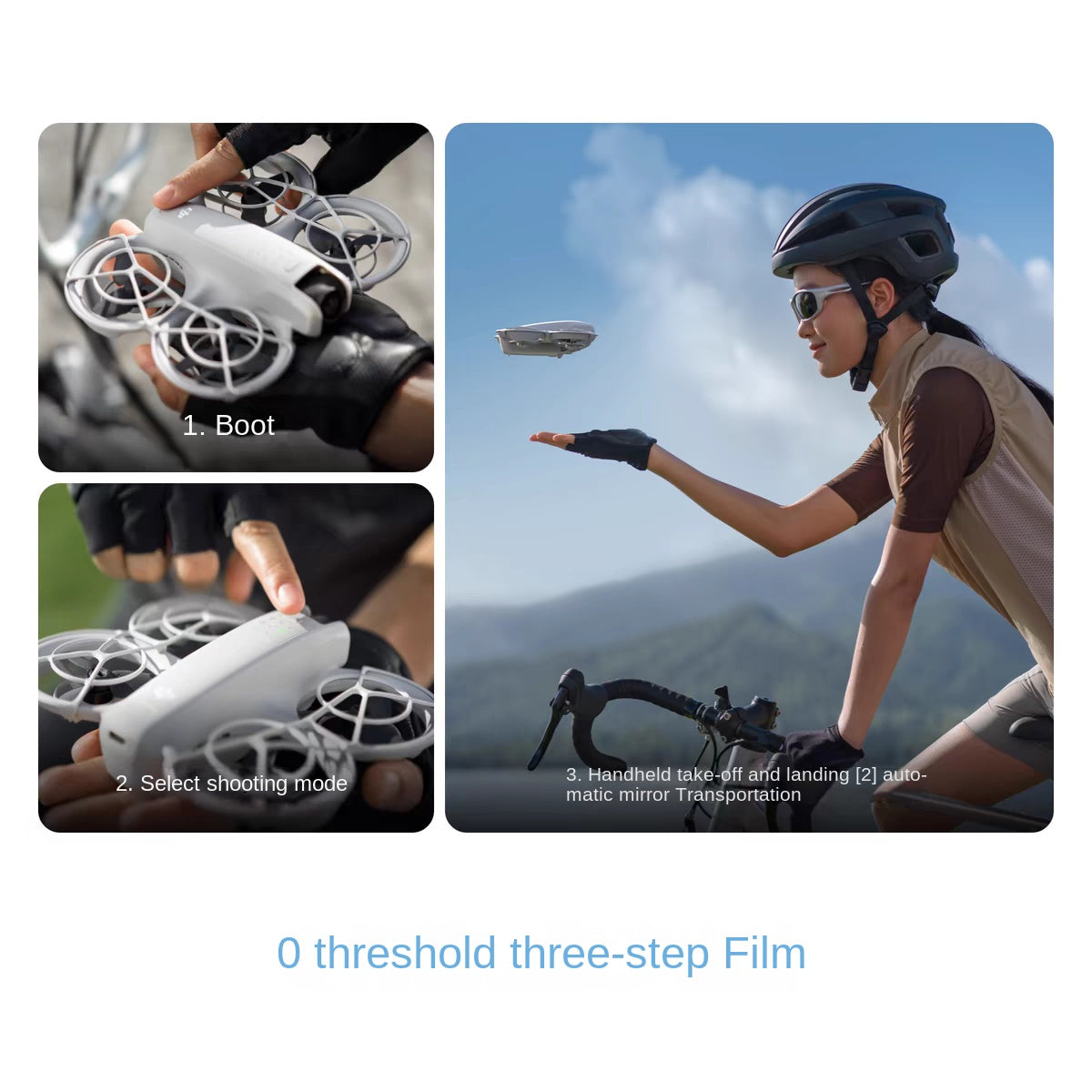 Handheld vlog drone camera with easy operation, ideal for capturing stunning aerial footage