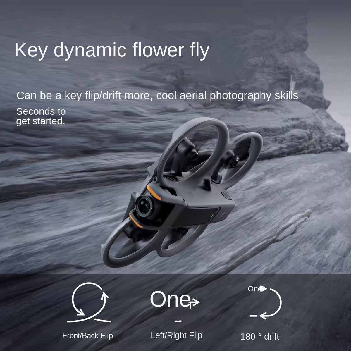 DJI Avata 2 drone showcasing dynamic flying capabilities for cool aerial photography skills