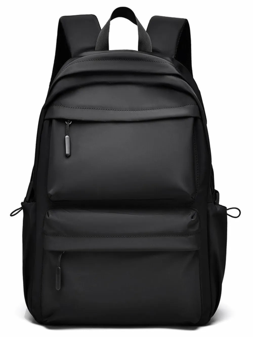Black multi pocket backpack bag with sleek design and spacious compartments for everyday use