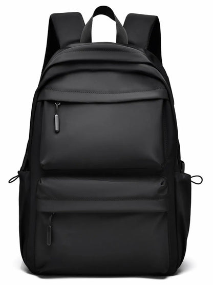 Black multi pocket backpack bag with sleek design and spacious compartments for everyday use