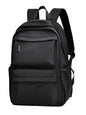 Stylish black multi pocket backpack bag with multiple compartments for organization